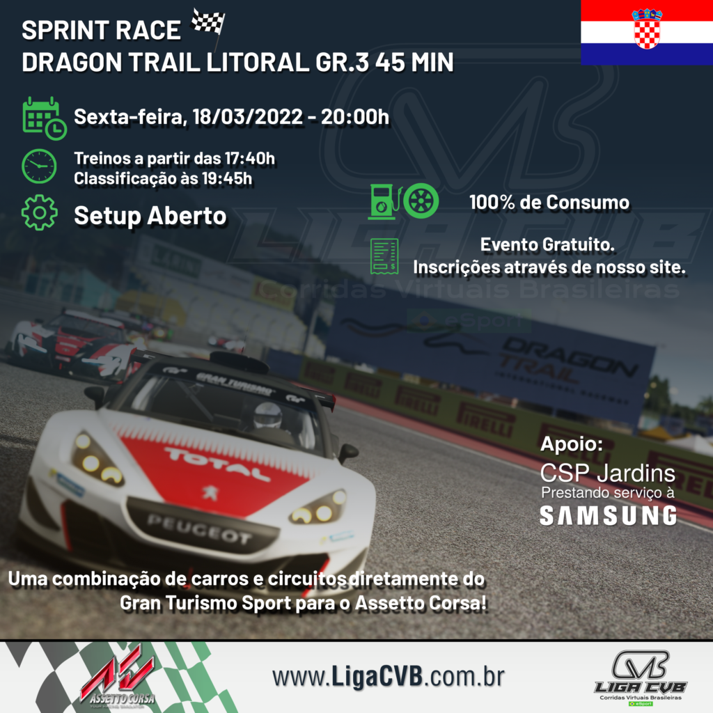 Sprint Race - Cathedral Rock GT3 45 Min - Assetto Corsa - Liga CVB